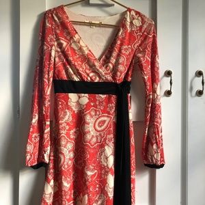 Aryeh Womens Mock Wrap Dress